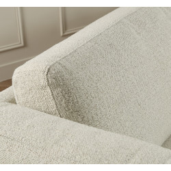 Canapé 2 places en tissu beige LIPOUR