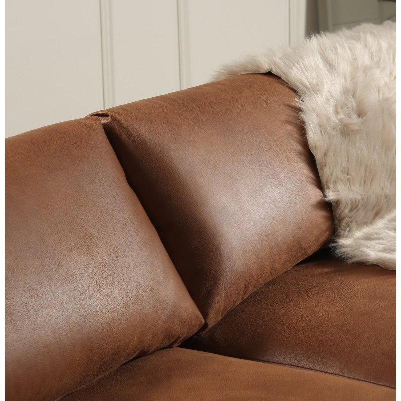Canapé 2 places en tissu beige LIPOUR