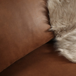 Canapé 2 places en tissu beige LIPOUR