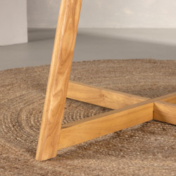 Table à manger ronde en bois aux bords rabattables 120cm BIRDY
