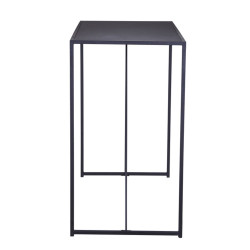 Table haute en métal et bois noir BRIPA