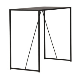 Table haute en métal et bois noir BRIPA