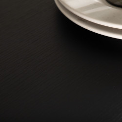 Table haute en métal et bois noir BRIPA