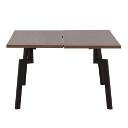 Table basse design rectangualire en bois pieds métal YAARA
