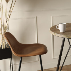 Tabouret de bar design simili cuir SPRINKLER - COD Furnitures