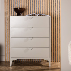 Commode tendance 4 tiroirs en métal LEYA