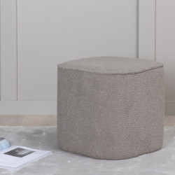 Pouf scandinave moderne en peluche POLMO