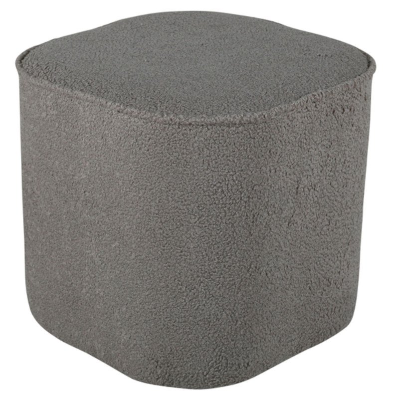 Pouf scandinave moderne en peluche POLMO