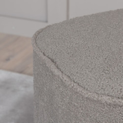 Pouf scandinave moderne en peluche POLMO
