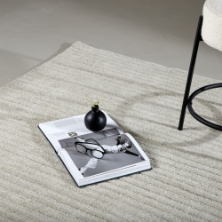 Tapis rectangulaire tendance en laine gris 300cm MATTHEW