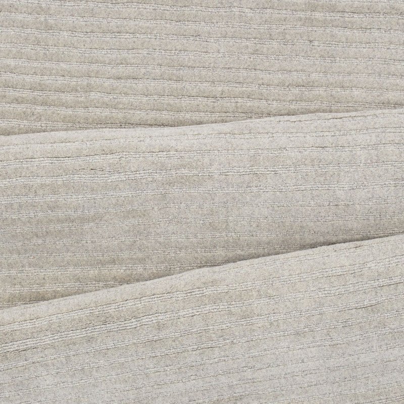 Tapis rectangulaire tendance en laine gris 300cm MATTHEW