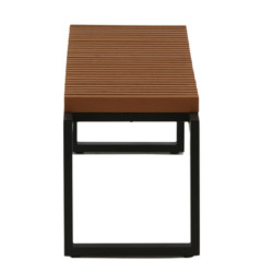 Banc d'extérieur moderne en bois et métal HEROS