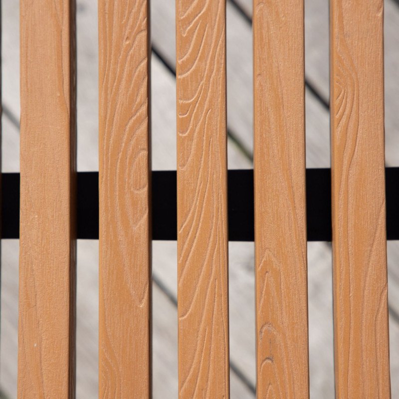 Banc d'extérieur moderne en bois et métal HEROS
