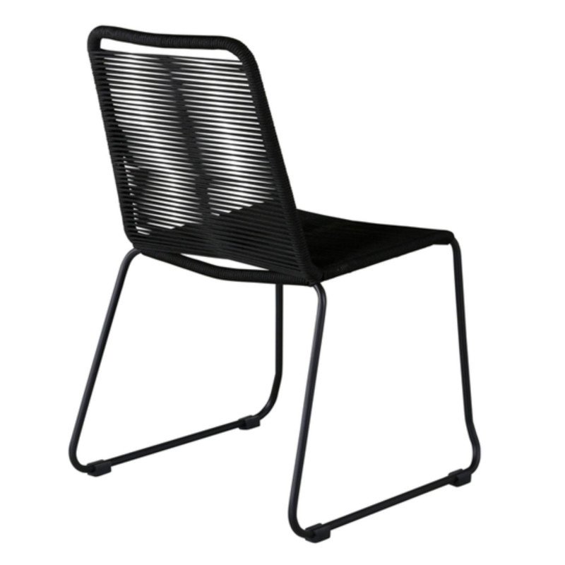 Lot de 2 chaises de jardin assise en corde CLARY