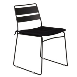 Lots de 2 chaises de jardin modernes en métal NALIMA