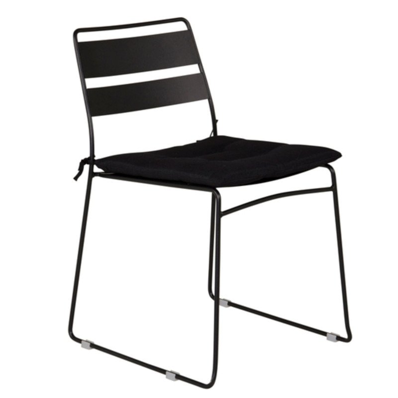 Lots de 2 chaises de jardin modernes en métal NALIMA