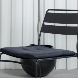 Lots de 2 chaises de jardin modernes en métal NALIMA