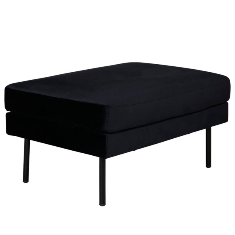Pouf rectangulaire 85x64cm en tissu MIGUEL