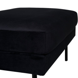 Pouf rectangulaire 85x64cm en tissu MIGUEL