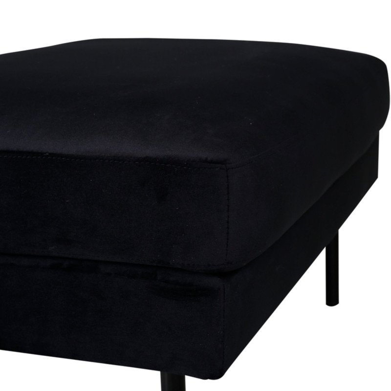 Pouf rectangulaire 85x64cm en tissu MIGUEL