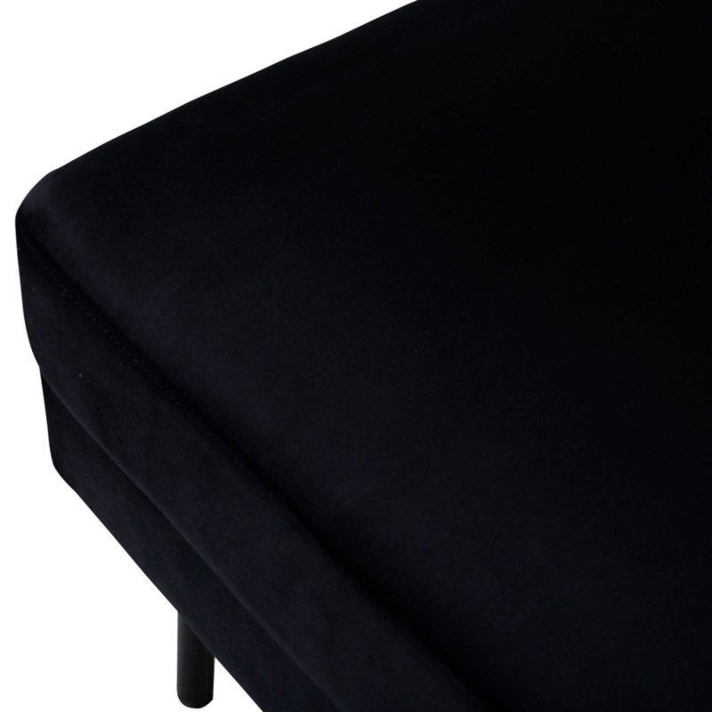Pouf rectangulaire 85x64cm en tissu MIGUEL
