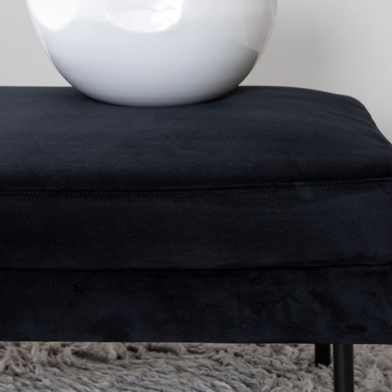 Pouf rectangulaire 85x64cm en tissu MIGUEL