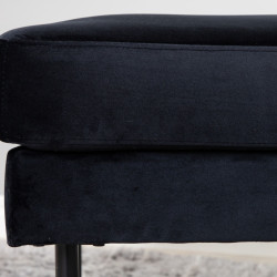 Pouf rectangulaire 85x64cm en tissu MIGUEL