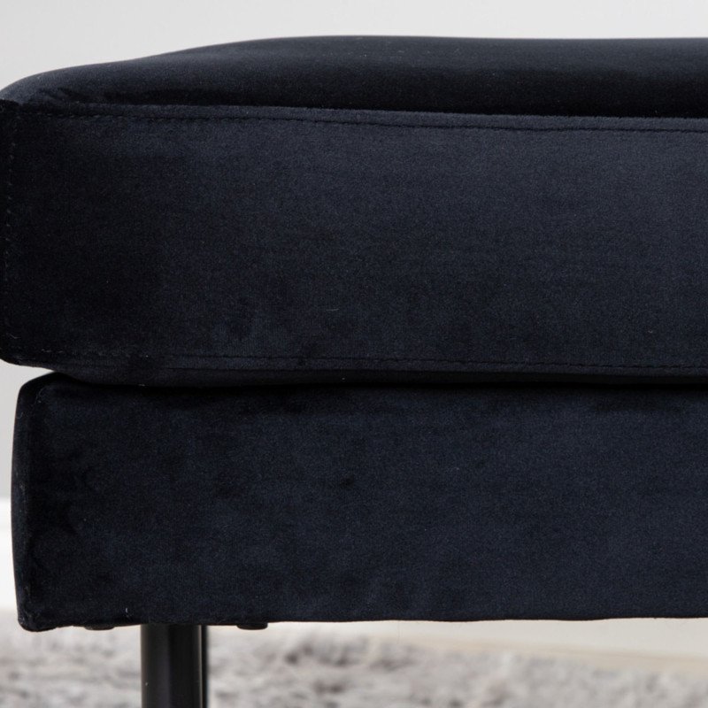Pouf rectangulaire 85x64cm en tissu MIGUEL