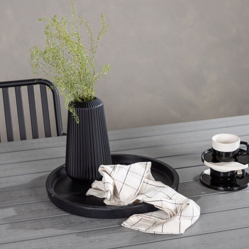 Table de jardin 200x100cm effet bois CALOPIE