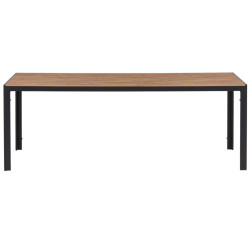 Table de jardin 205x90cm effet bois POSTALA