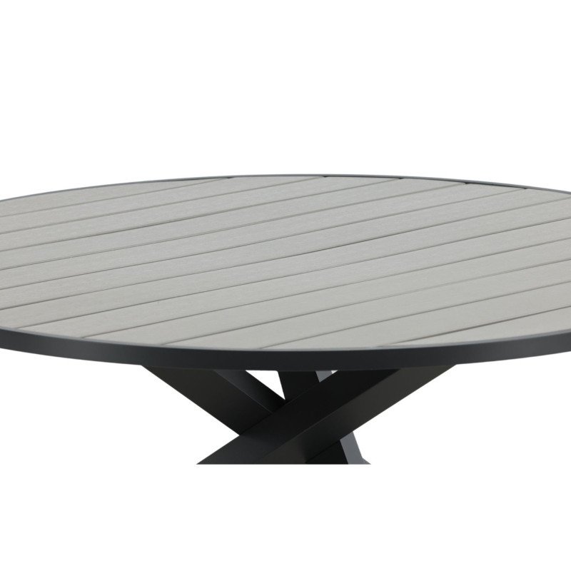 Table de jardin ronde 140cm en aluminium SHERAZ
