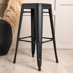 Lot de 4 tabourets minimalistes en métal JIMMA