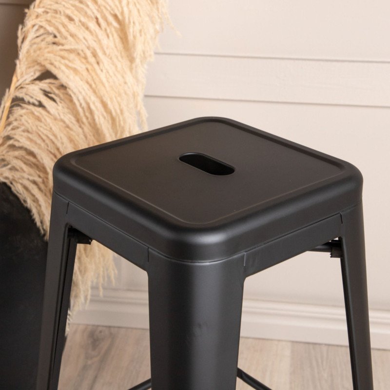 Lot de 4 tabourets minimalistes en métal JIMMA