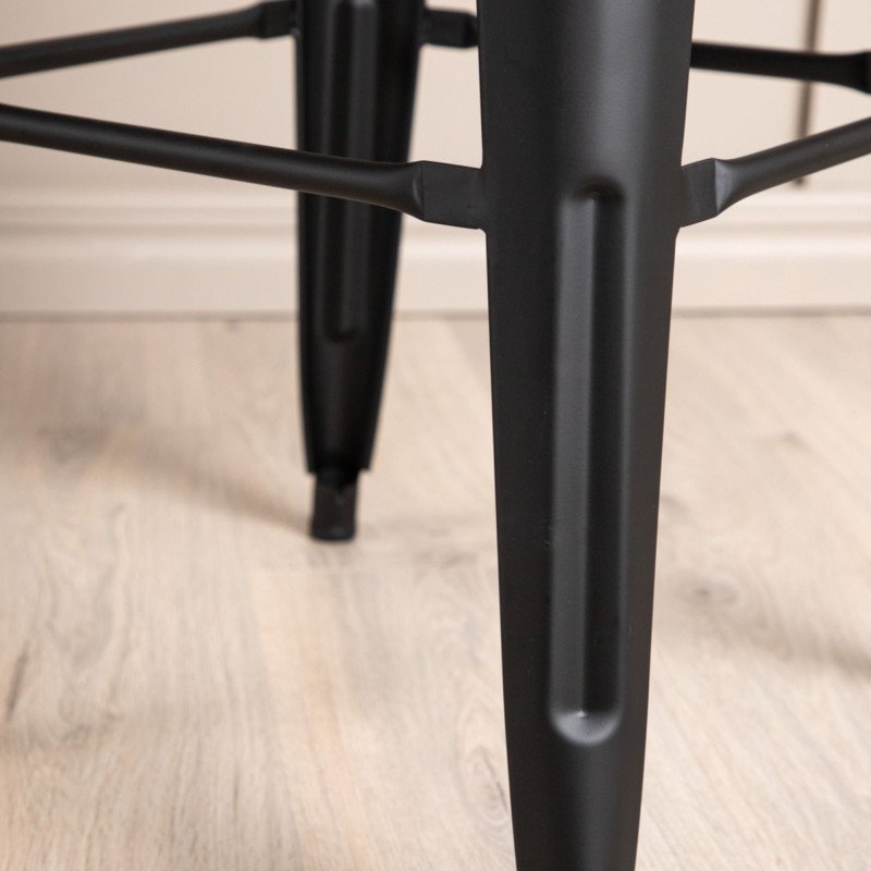 Lot de 4 tabourets minimalistes en métal JIMMA