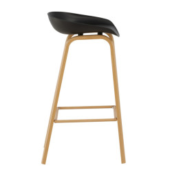 Lot de 2 tabourets de bar en métal DORIANA
