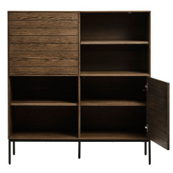 Buffet en bois brun de forme carré 132,2x122,3 SPURS