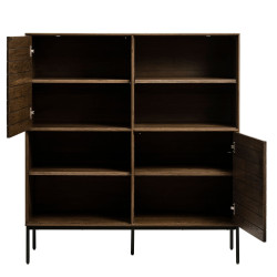 Buffet en bois brun de forme carré 132,2x122,3 SPURS