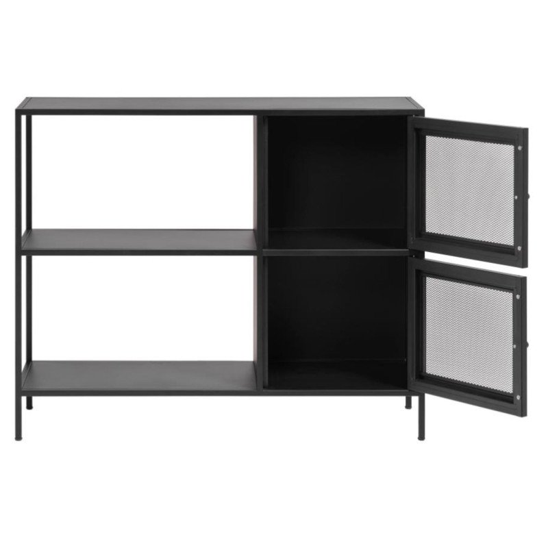 Buffet avec 2 portes 81x100cm de couleur noir FULGINI