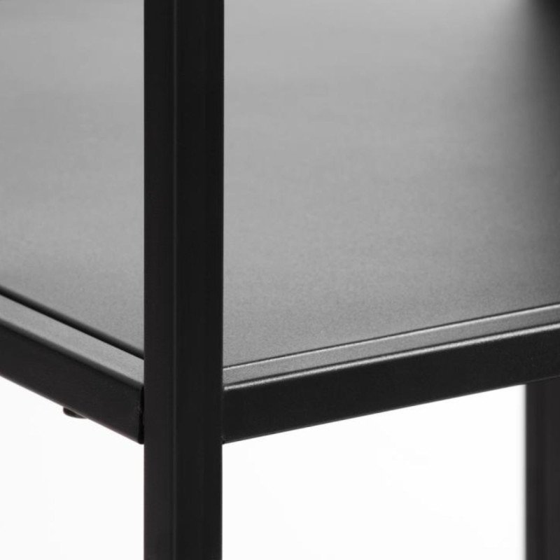 Buffet avec 2 portes 81x100cm de couleur noir FULGINI