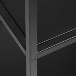 Buffet avec 2 portes 81x100cm de couleur noir FULGINI