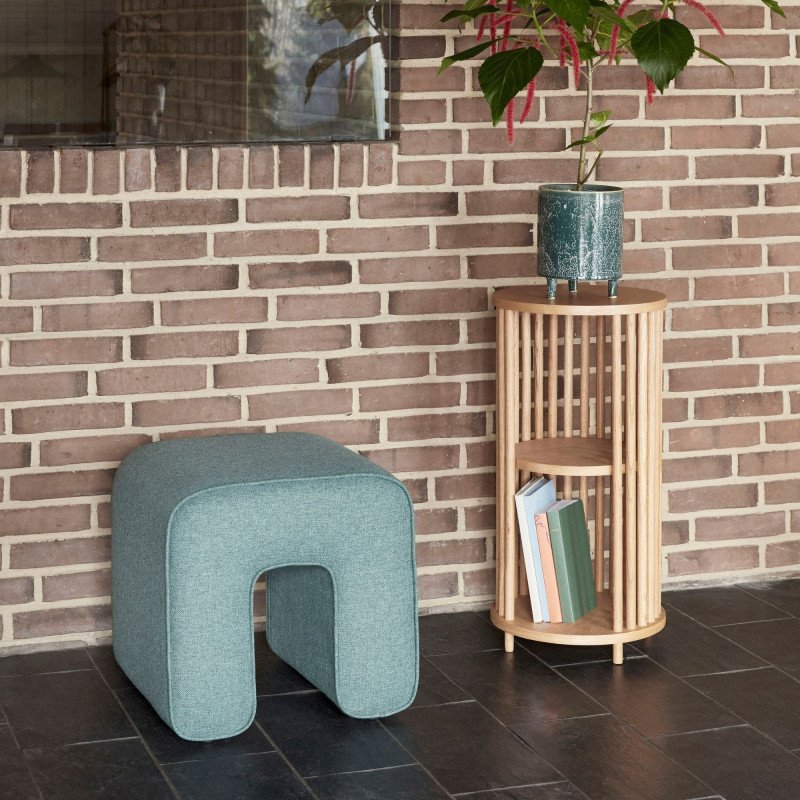 Pouf design en tissu 45x45cm GEMO