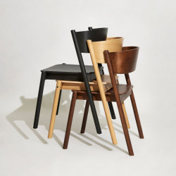 Chaise de salle à manger scandinave en bois certifié INDIANA