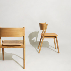 Chaise de salle à manger scandinave en bois certifié INDIANA