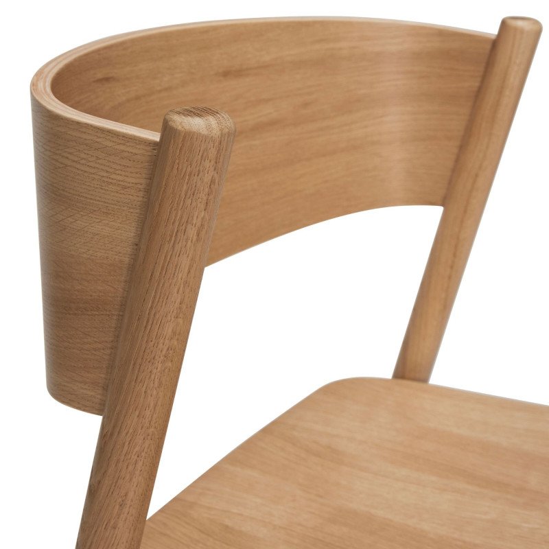 Chaise de salle à manger scandinave en bois certifié INDIANA