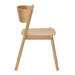 Chaise de salle à manger scandinave en bois certifié INDIANA
