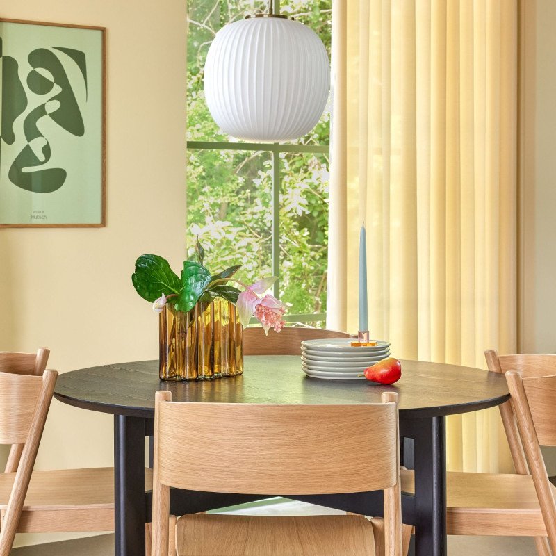 Chaise de salle à manger scandinave en bois certifié INDIANA
