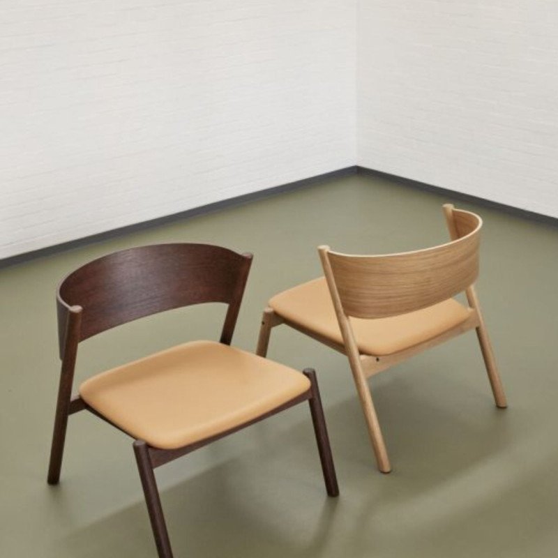 Fauteuil scandinave en bois avec coussin INDIANA