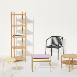 Chaise de jardin moderne en métal noir RAMIRO