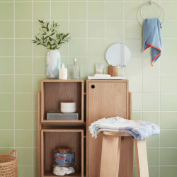 Commode 3 compartiments en bois CUBLA