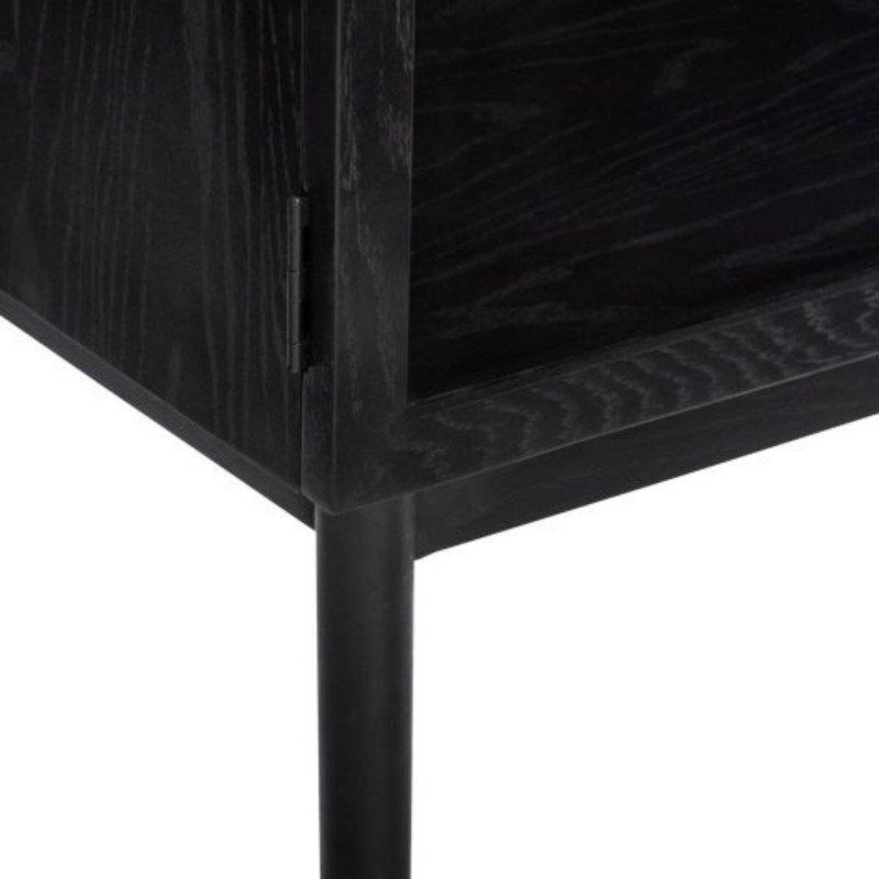 Banc scandinave en bois avec assise en corde 60cm DALLAS